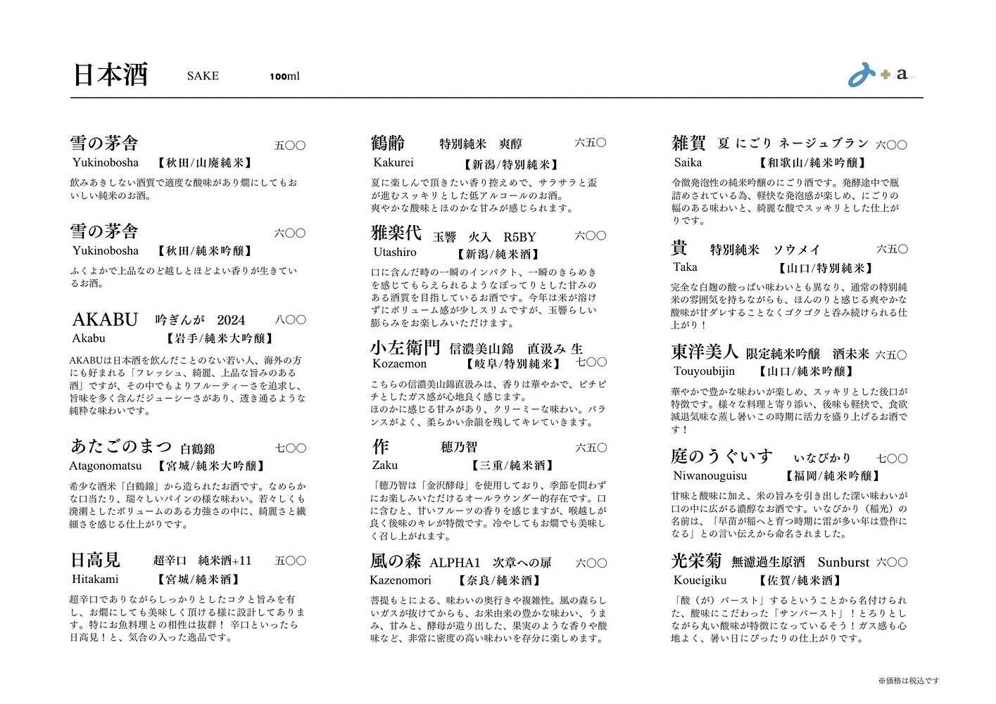 さかなの木、8月1日のメニューです。