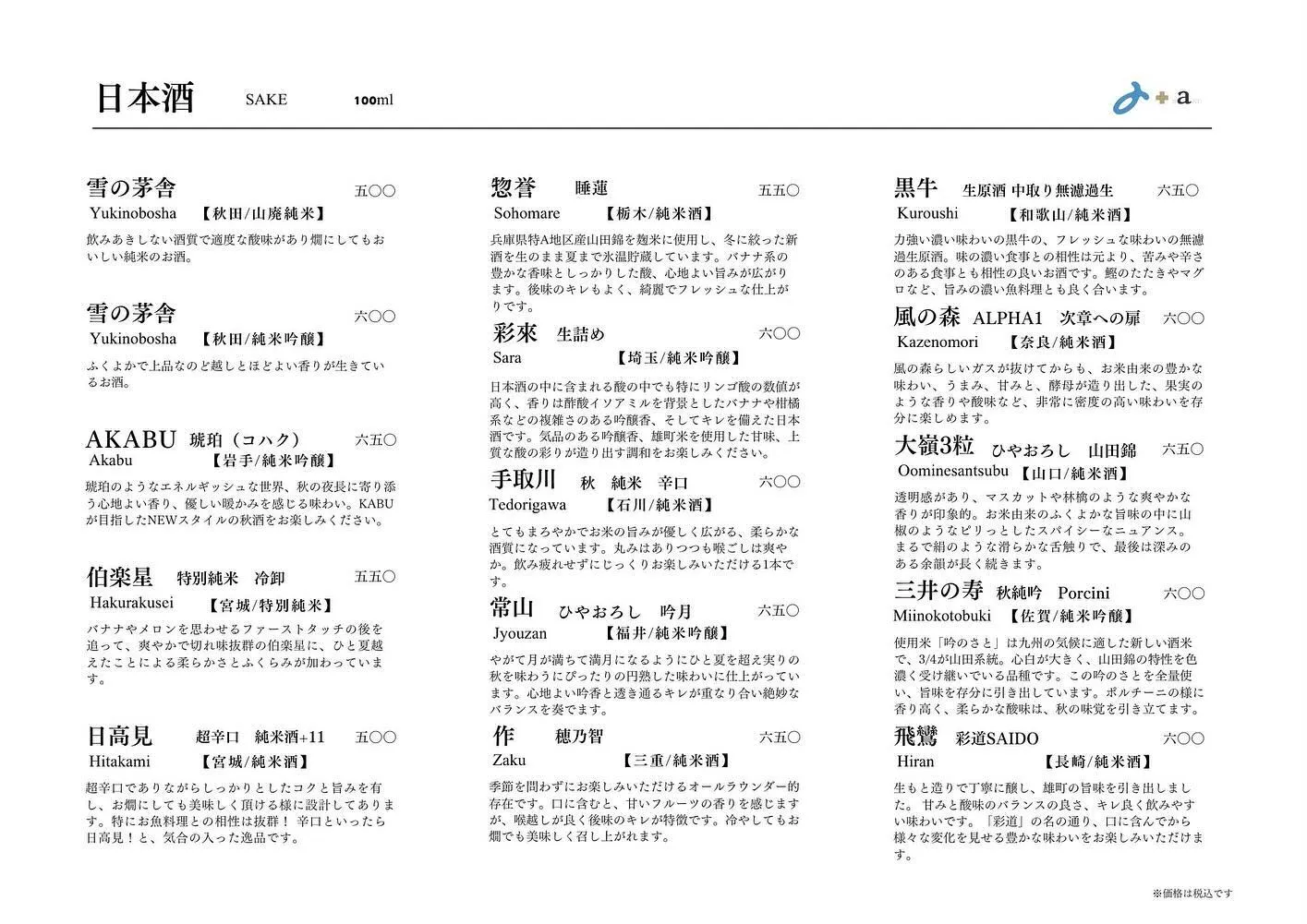 さかなの木、9月13日のメニューです。