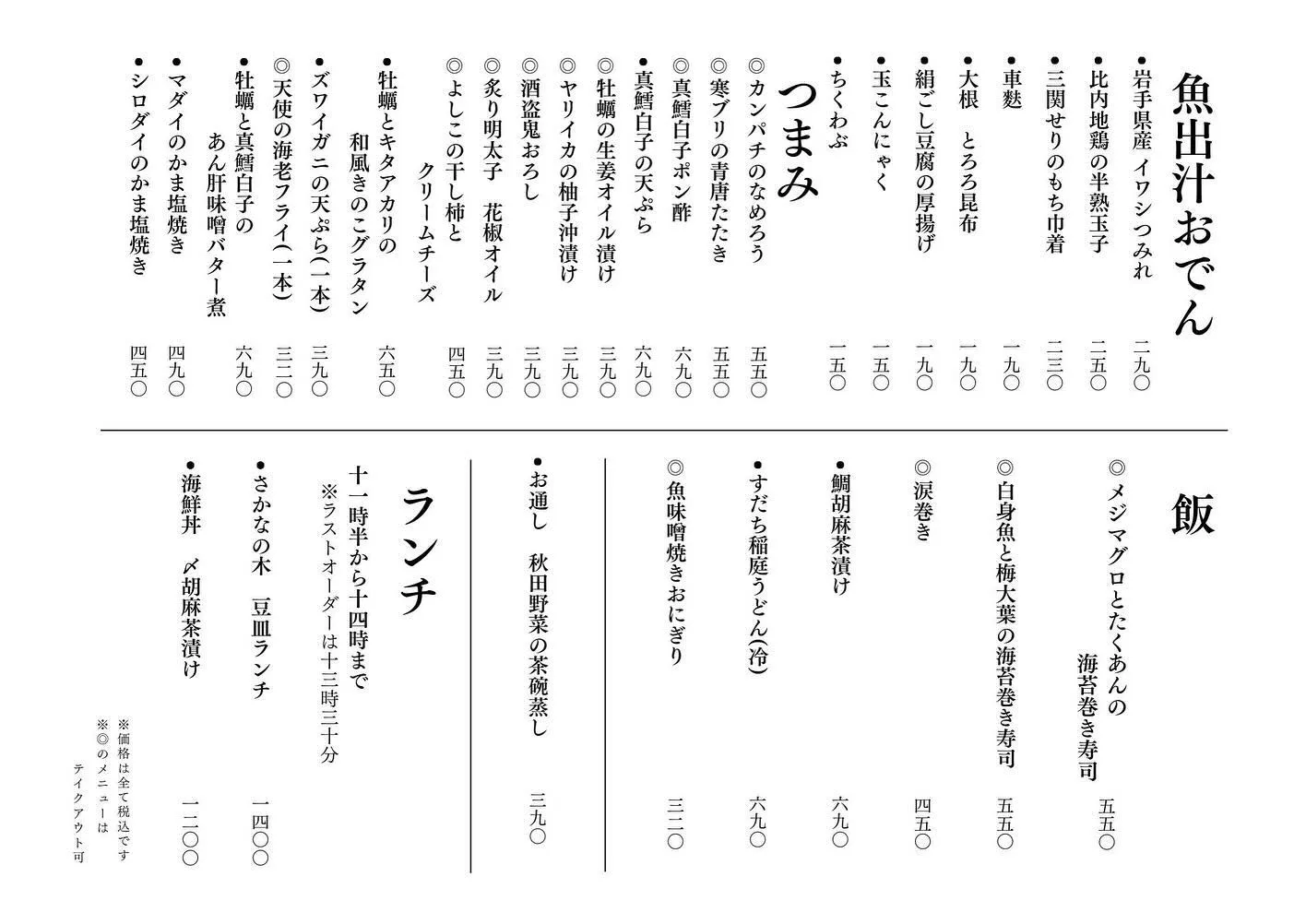 さかなの木、1月16日のメニューです。