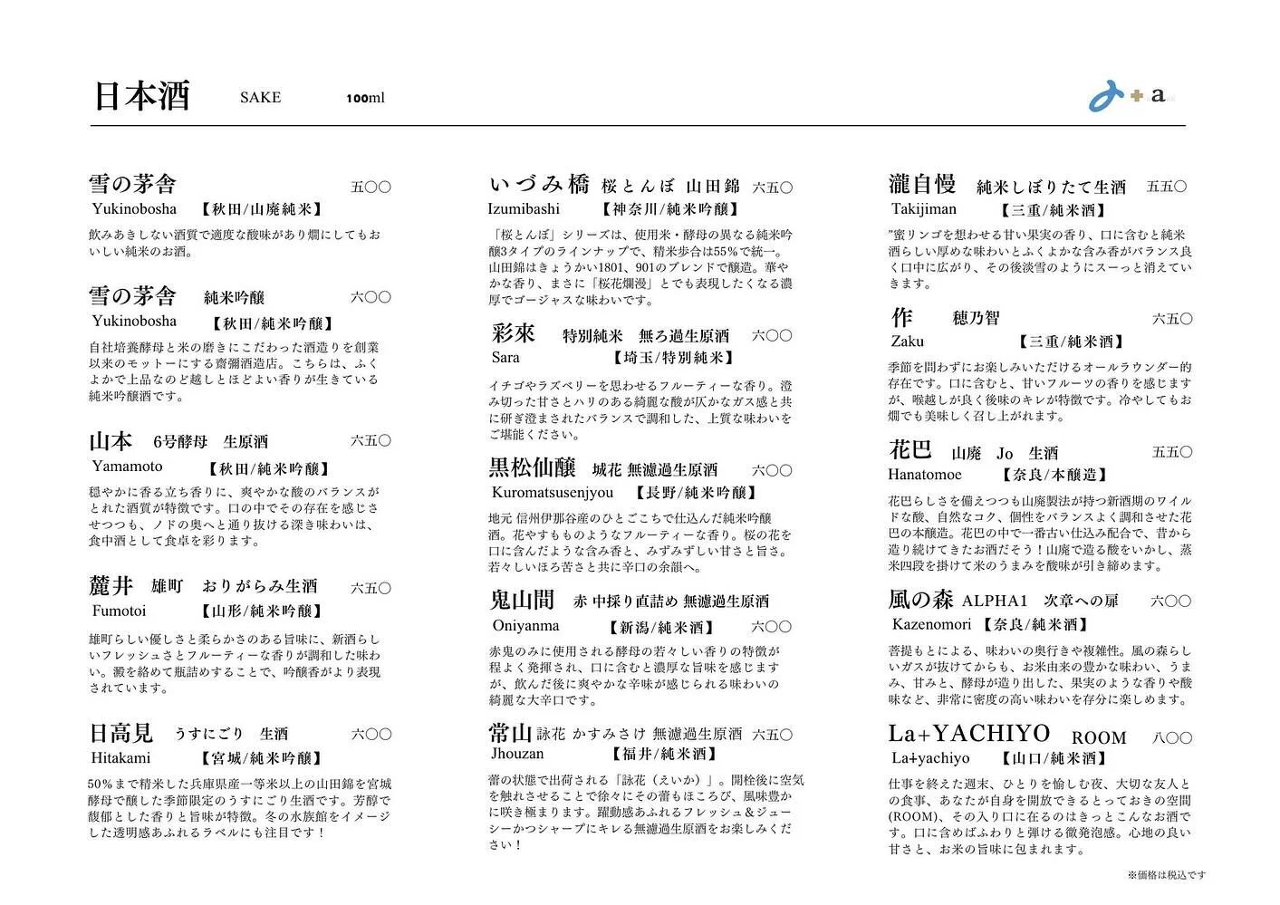 さかなの木、2月15日のメニューです。