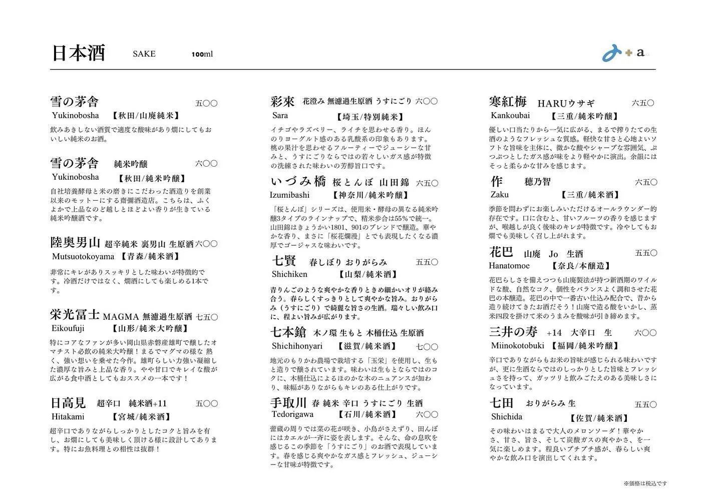 さかなの木、3月1日のメニューです。