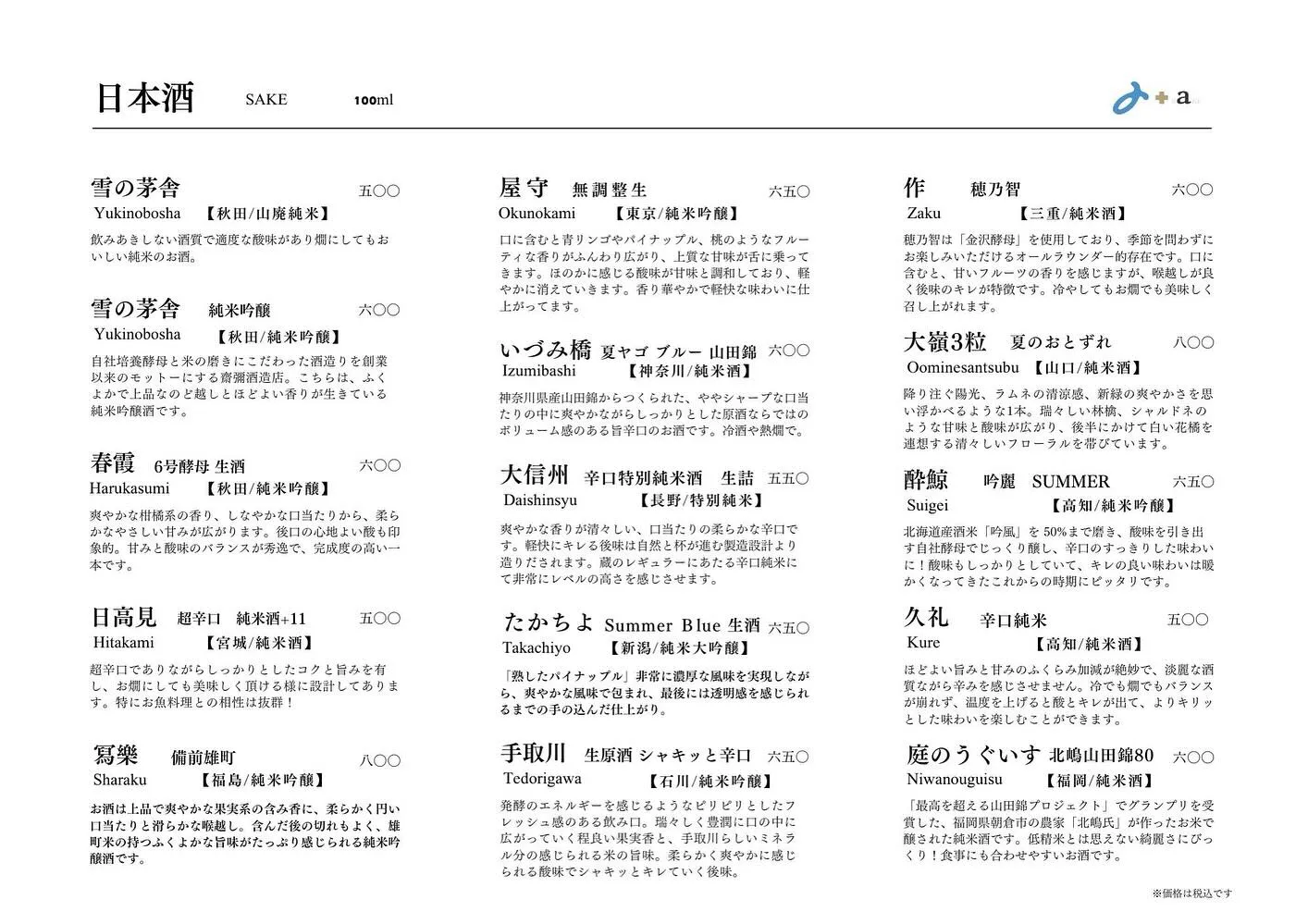 さかなの木、5月7日のメニューです。