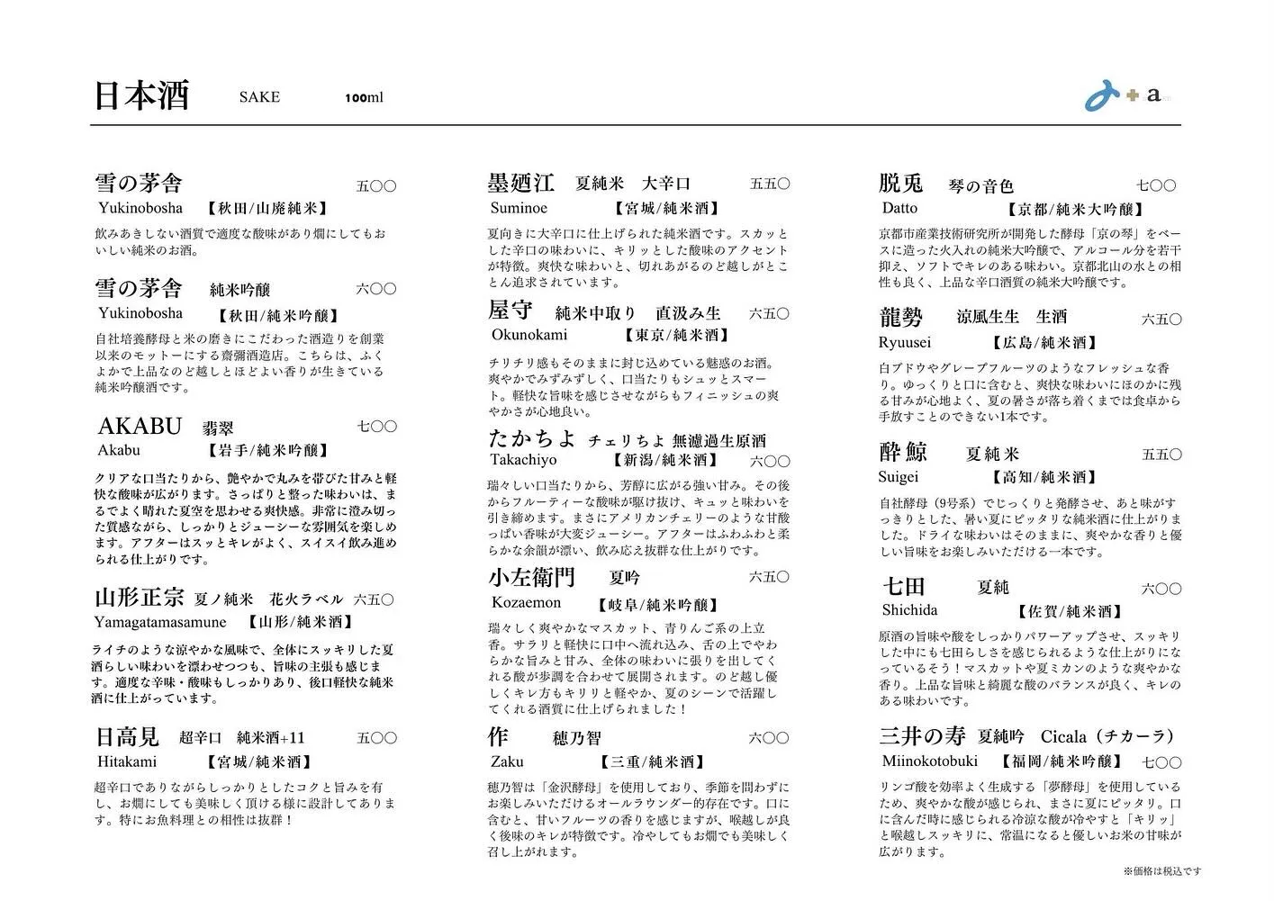 さかなの木、6月9日のメニューです。
