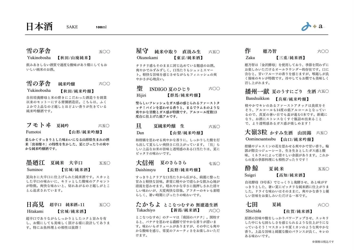 さかなの木、6月20日のメニューです。