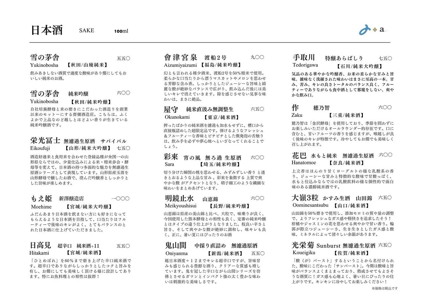 さかなの木8月5日のメニューです。