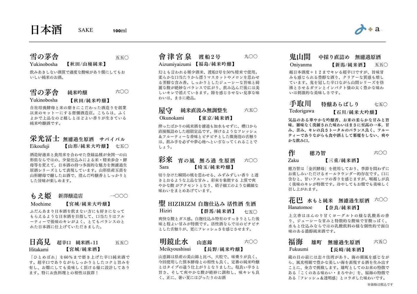 さかなの木8月8日のメニューです。