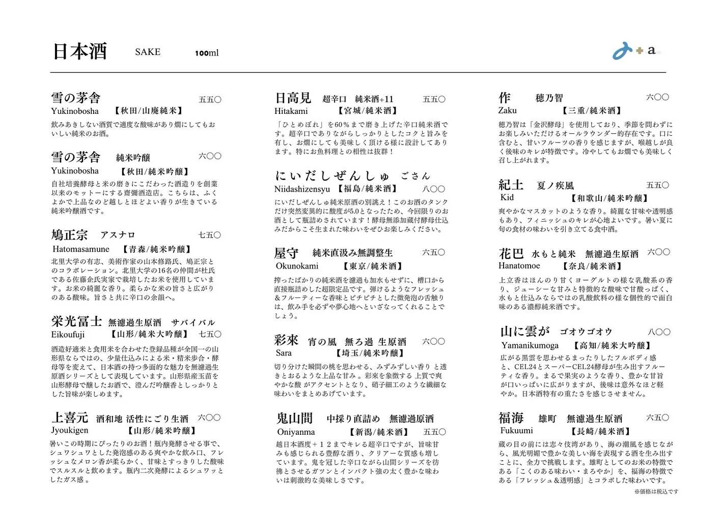 さかなの木8月13日のメニューです。
