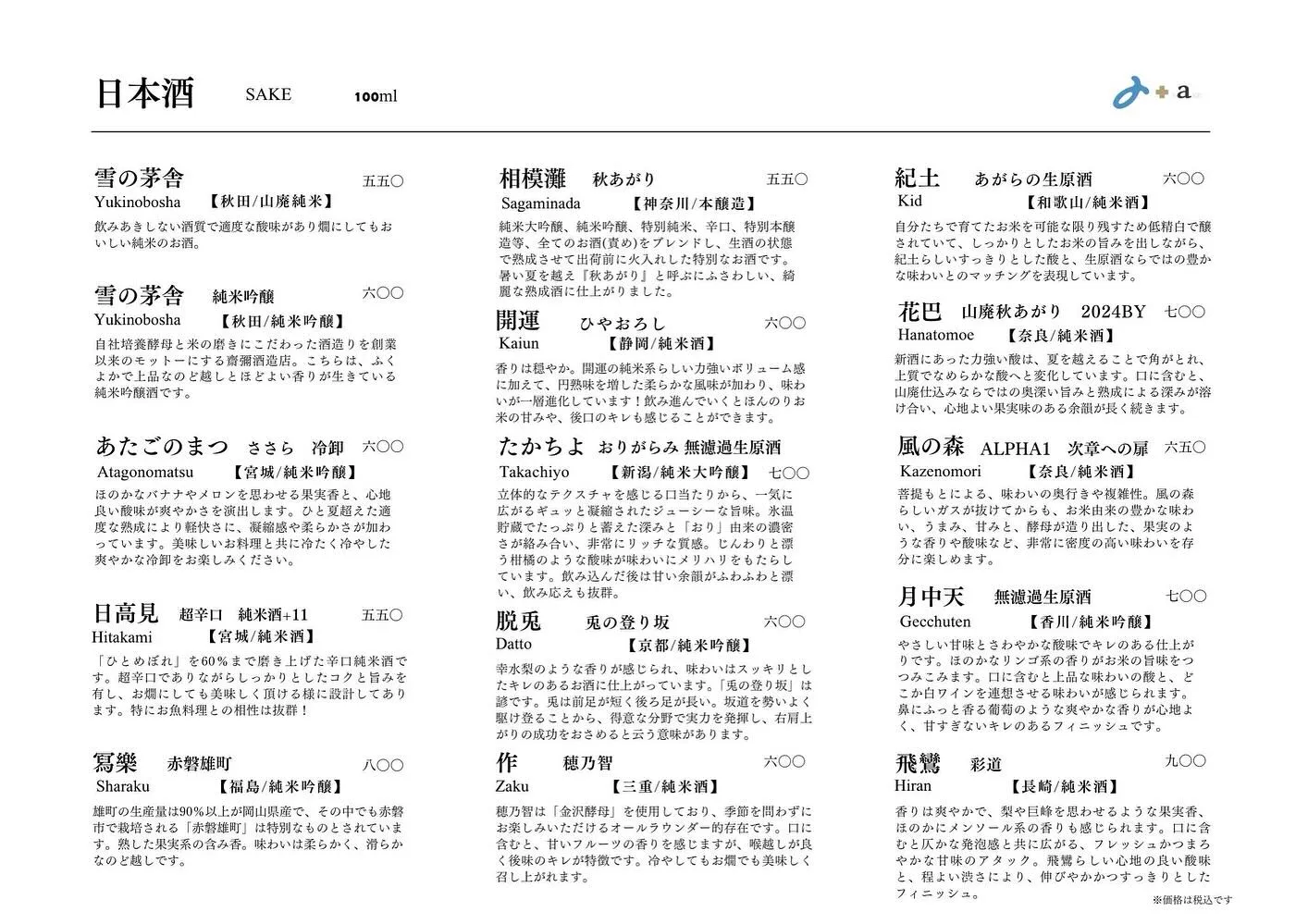 さかなの木9月30日のメニューです。