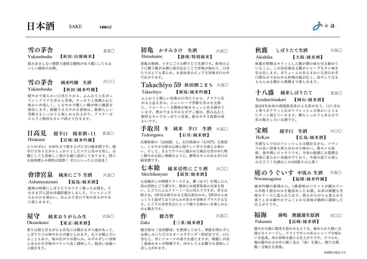 さかなの木1月6日のメニューです。