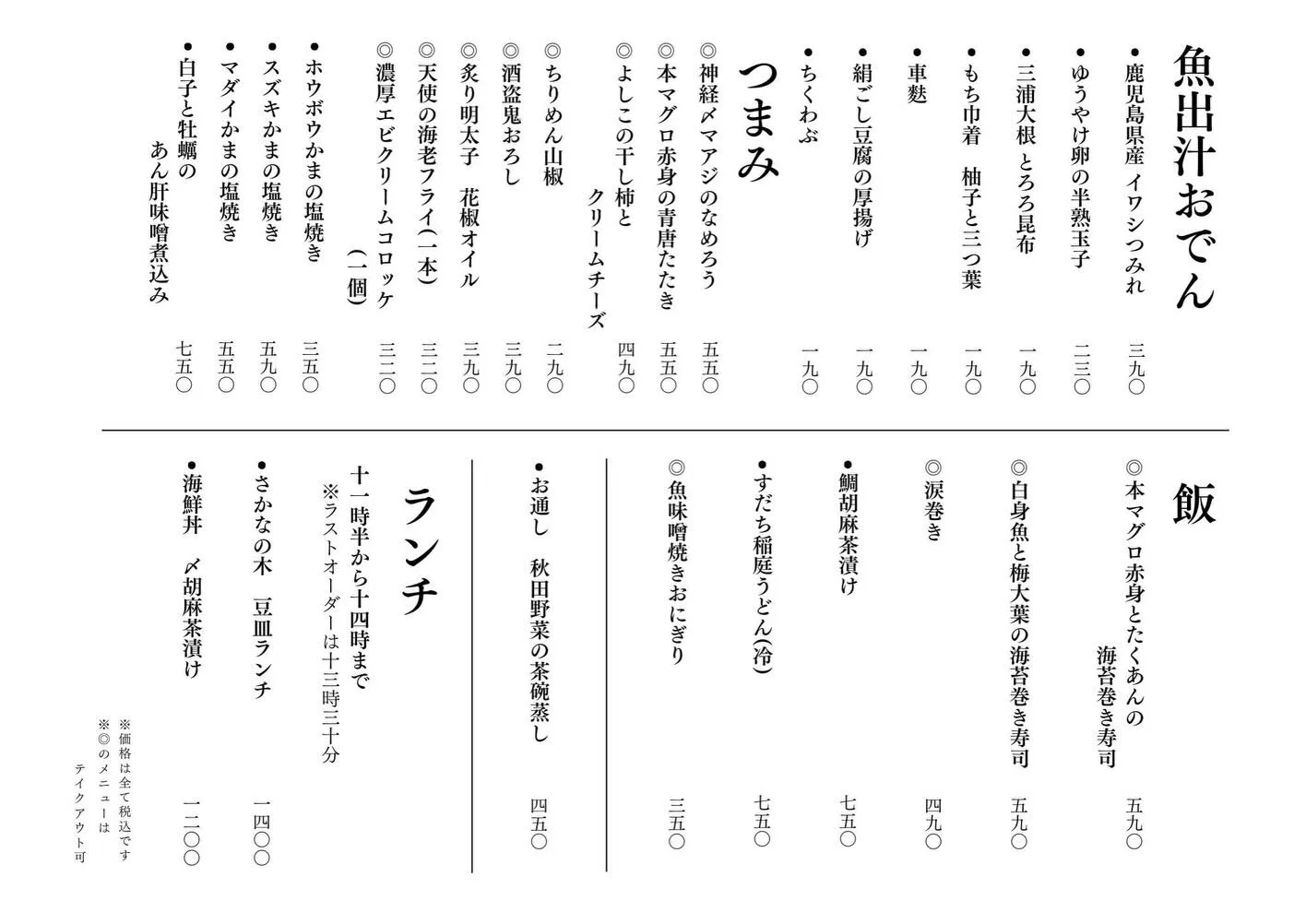 さかなの木1月10日のメニューです。