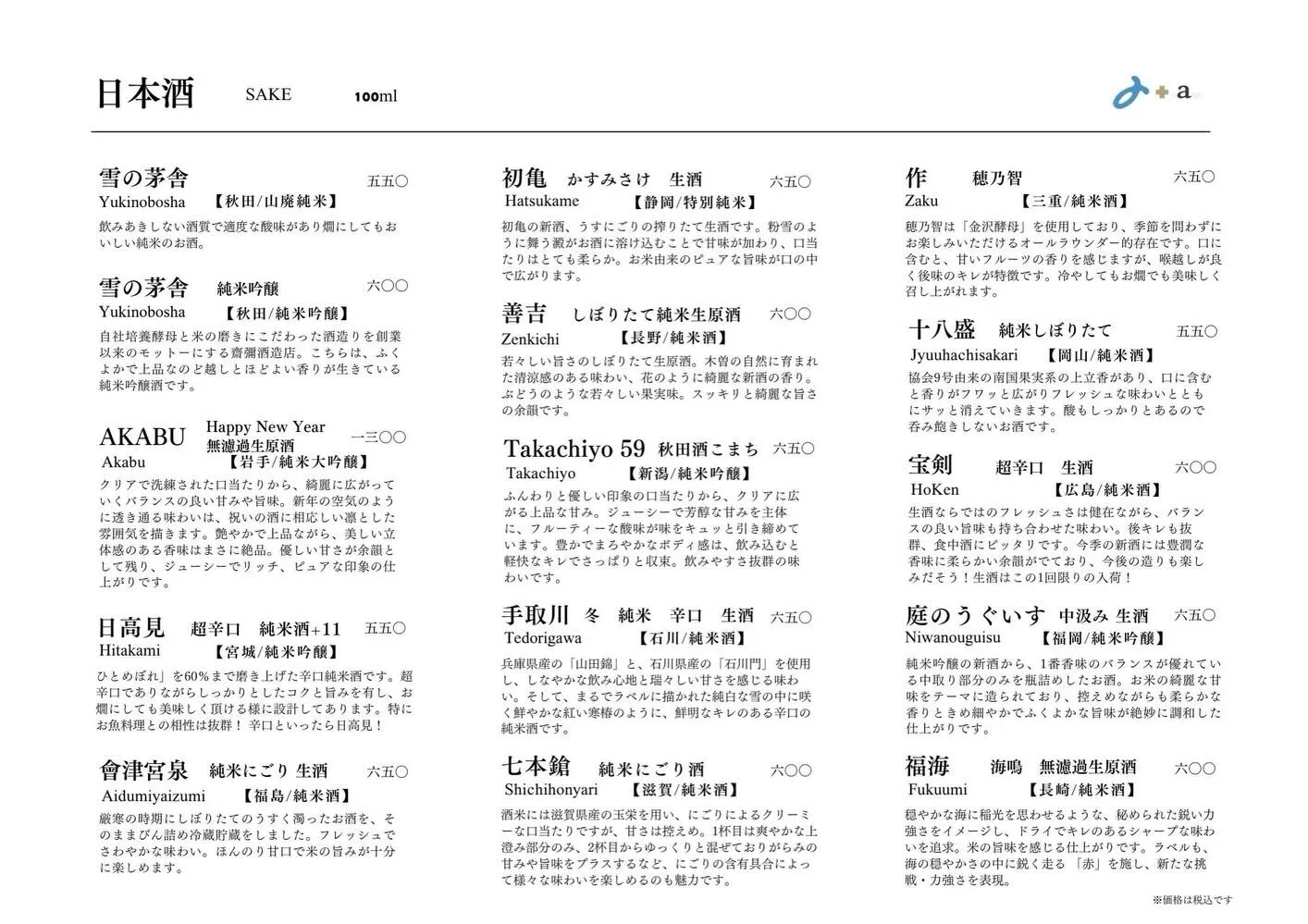 さかなの木1月10日のメニューです。