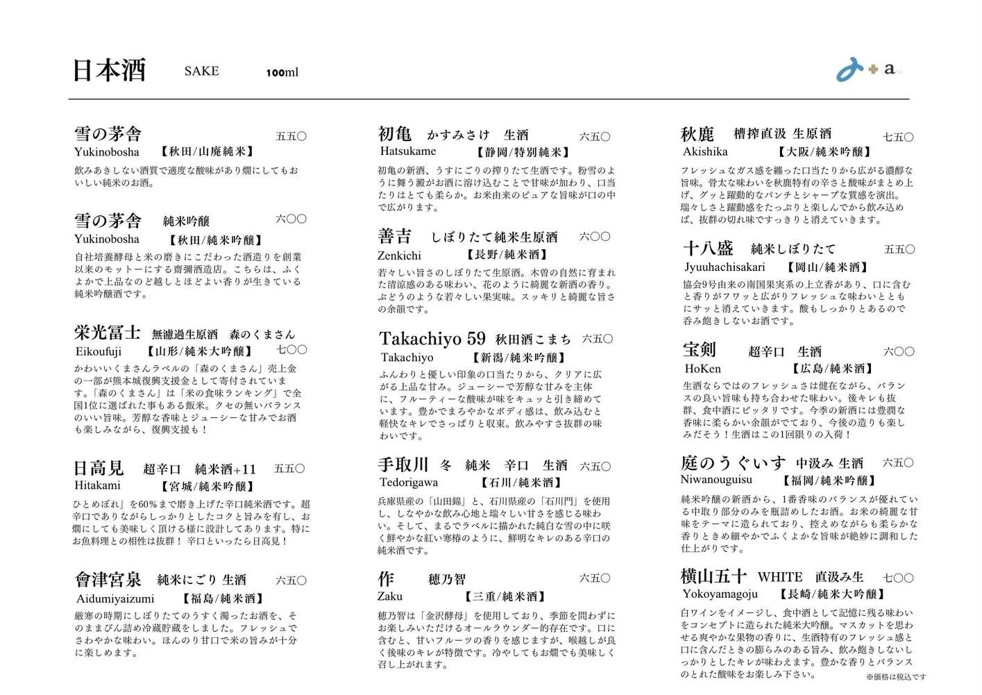 さかなの木1月12日のメニューです。