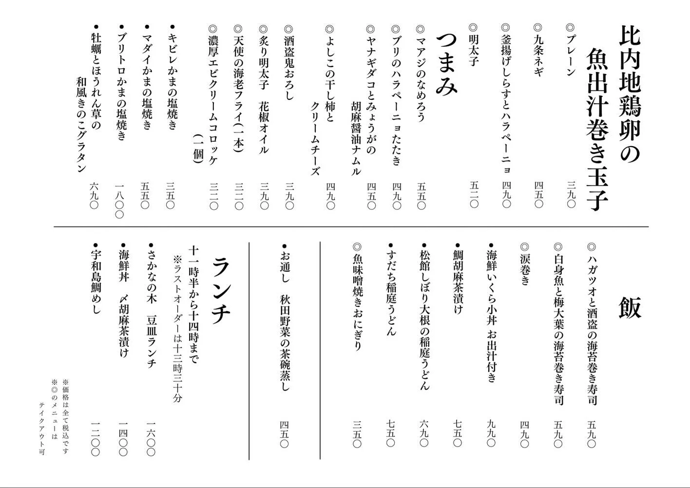 さかなの木3月10日のメニューです。