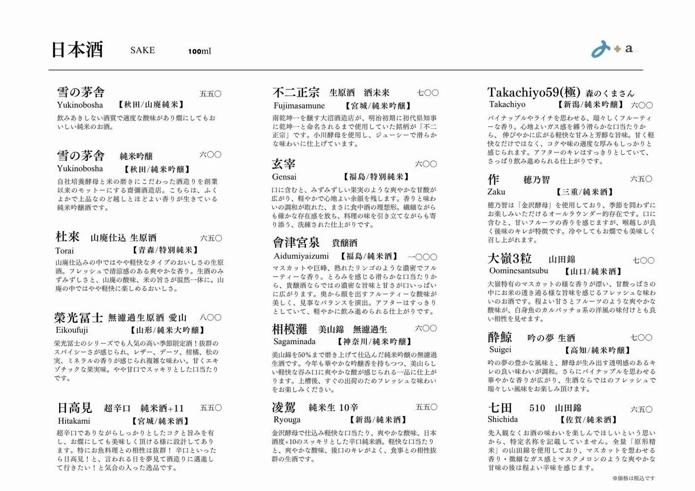 さかなの木4月10日のメニューです。