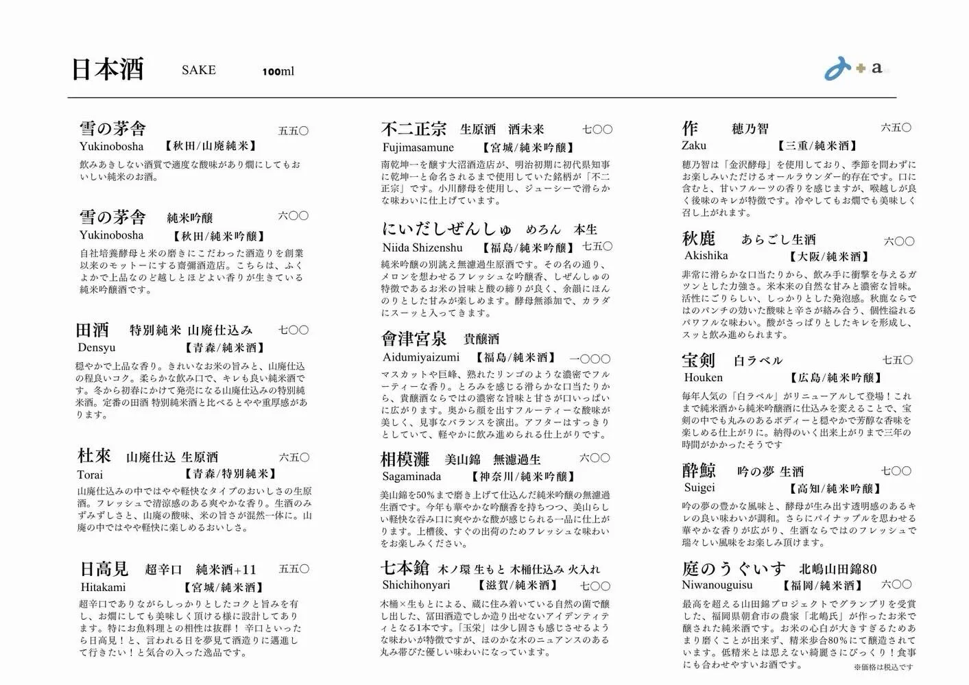 さかなの木4月22日のメニューです。