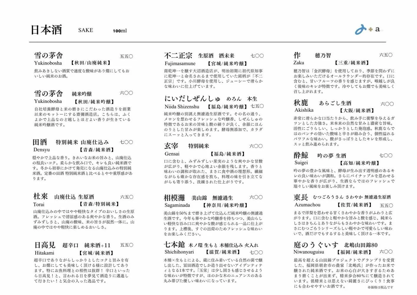 さかなの木4月23日のメニューです。