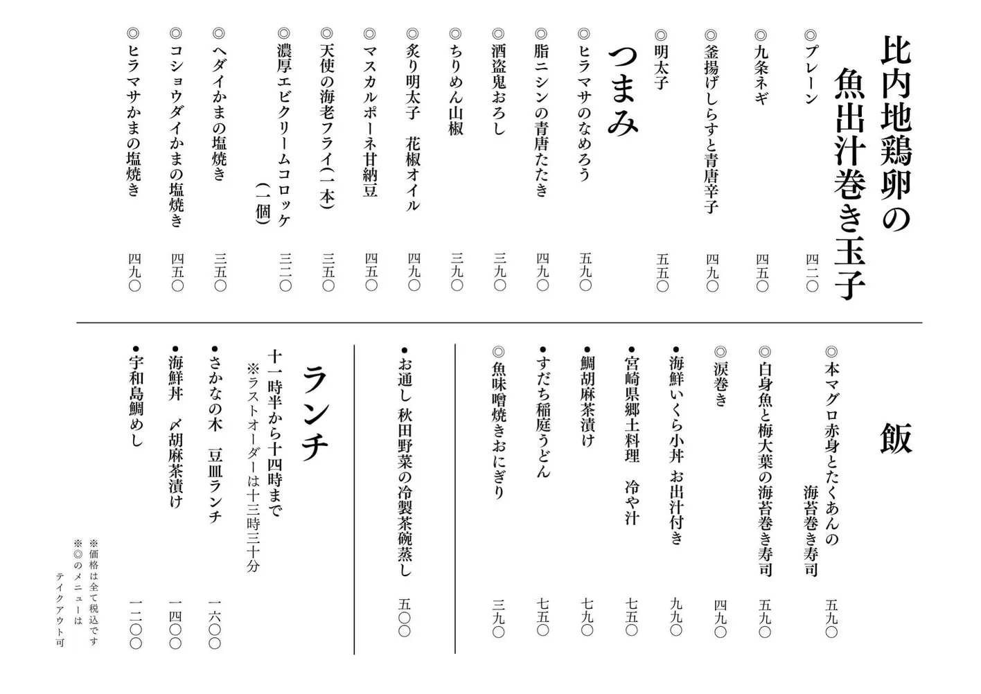 さかなの木7月8日のメニューです。