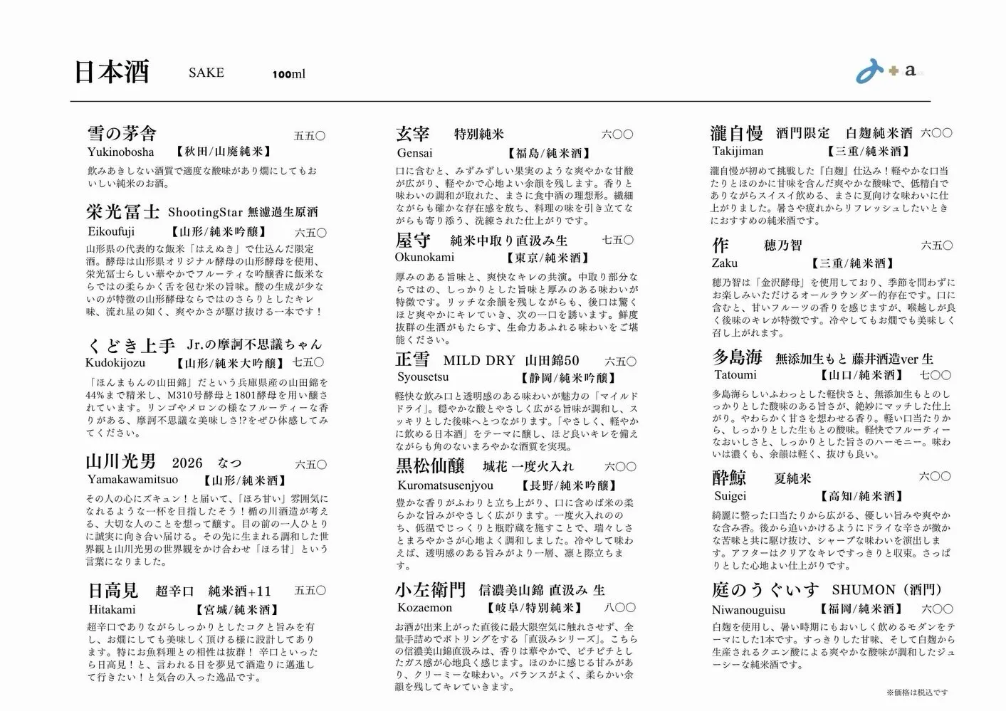 さかなの木7月8日のメニューです。