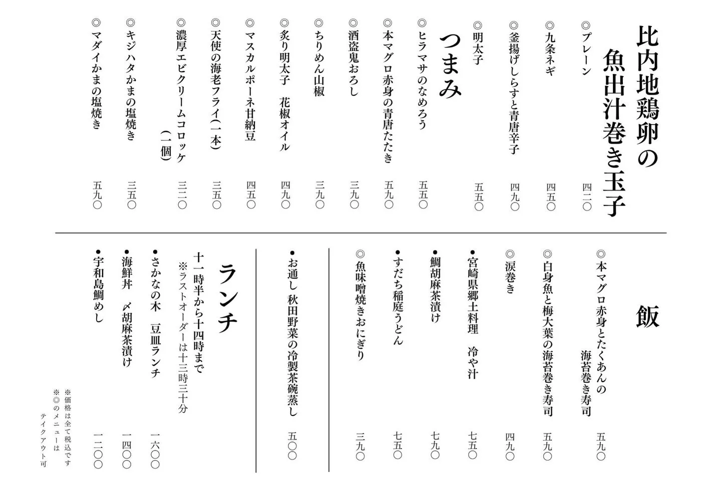 さかなの木7月15日のメニューです。