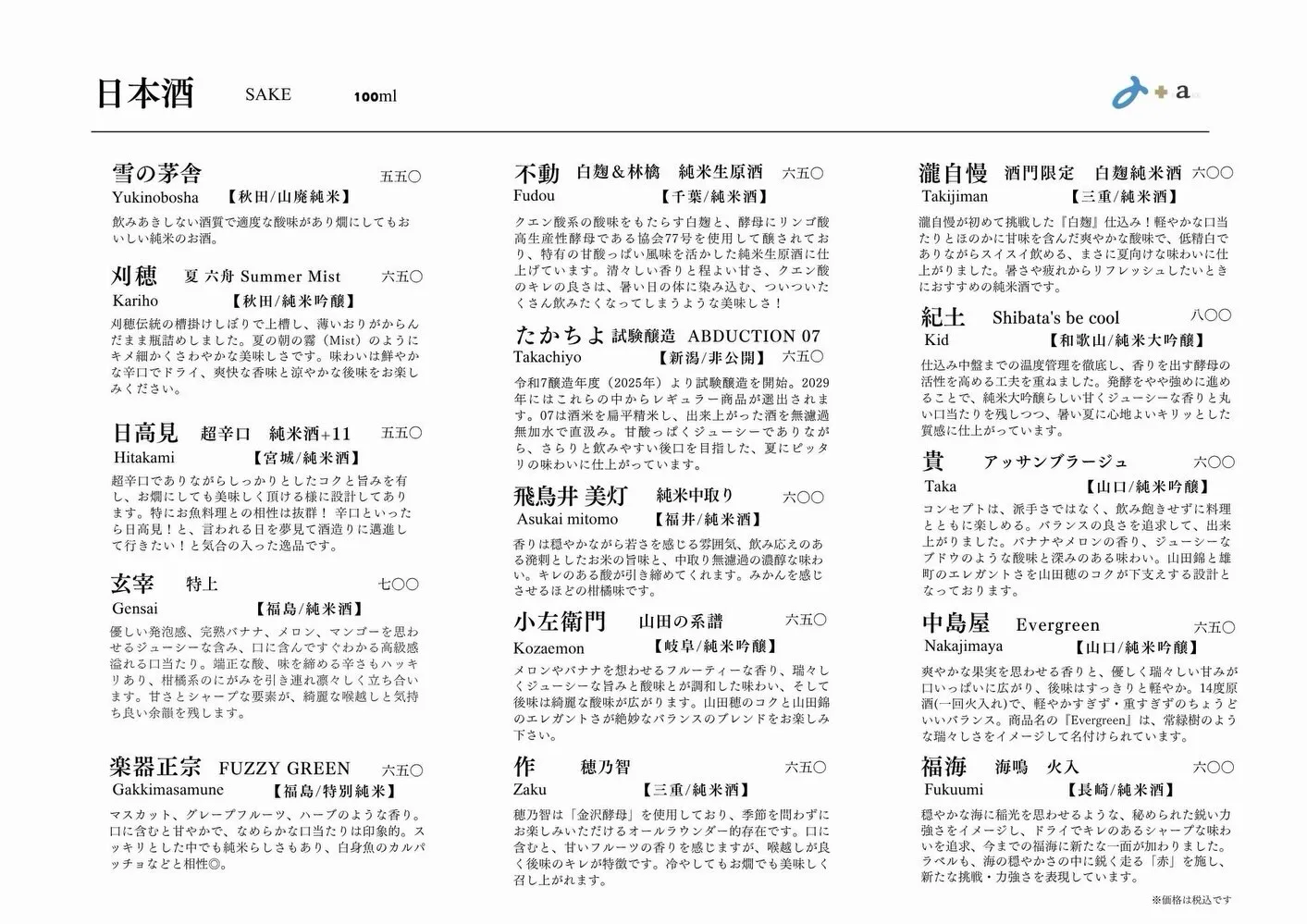 さかなの木7月29日のメニューです。