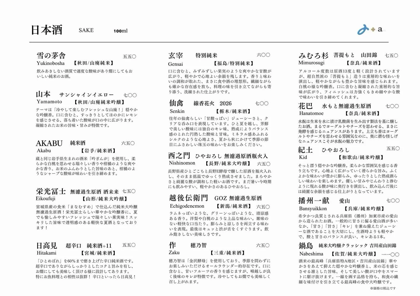 さかなの木8月29日のメニューです。