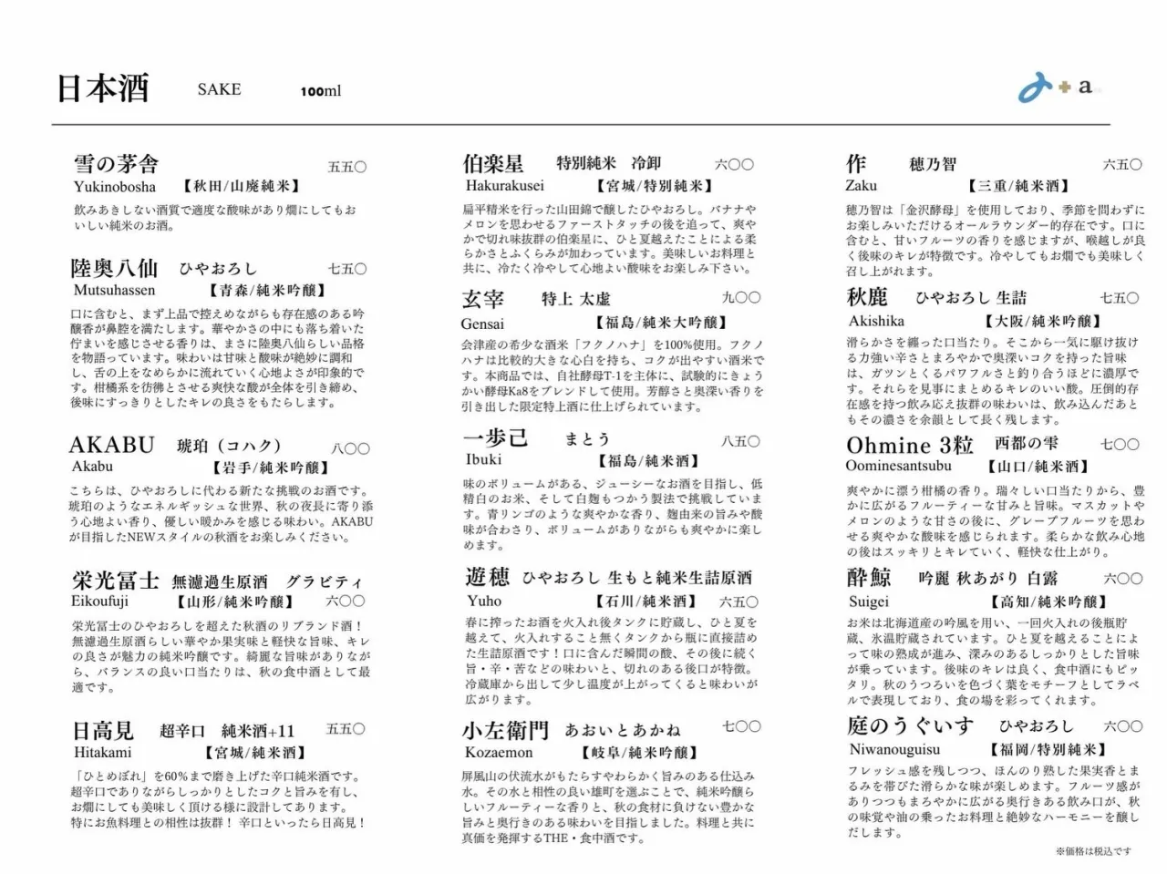 さかなの木9月28日のメニューです。