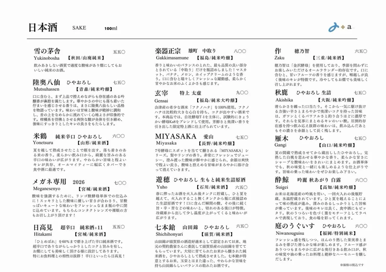 さかなの木10月5日のメニューです。